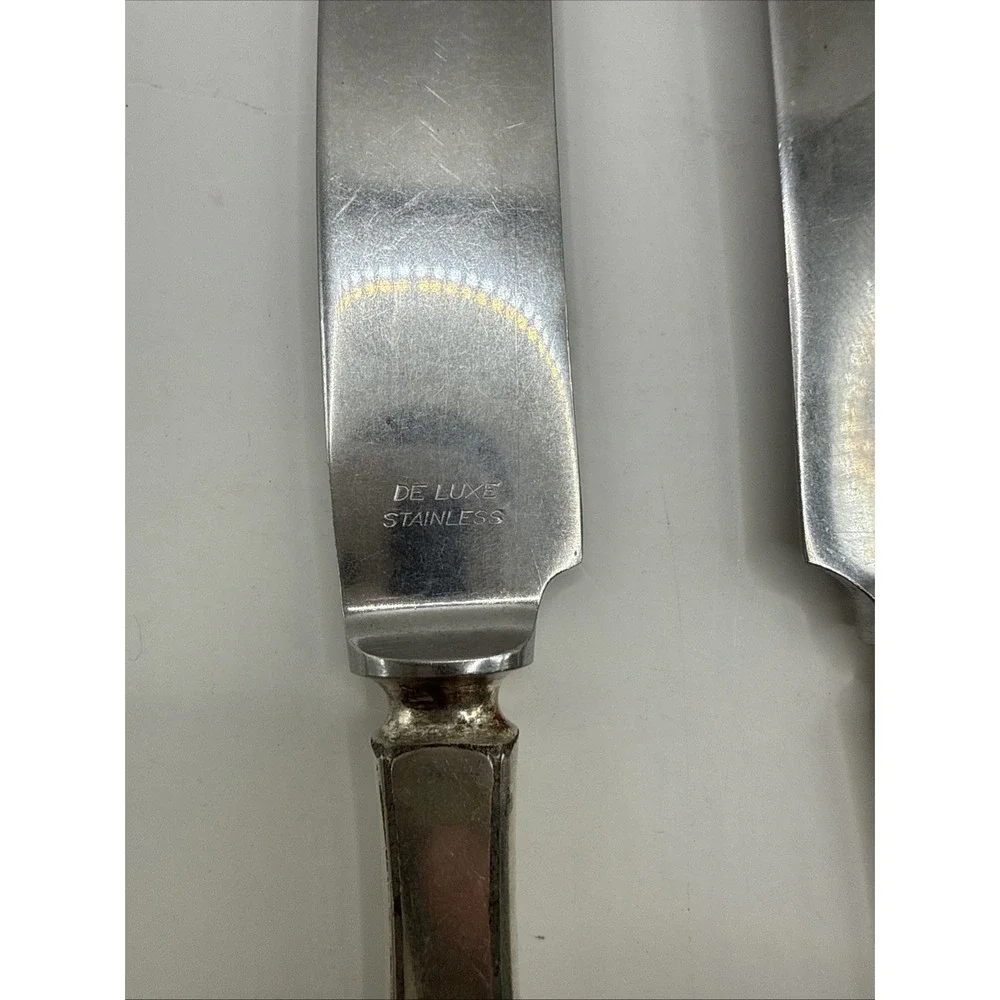 5 Community Plate BIRD OF PARADISE 1923 French Hollow Dinner Knives 9‎ 5/8